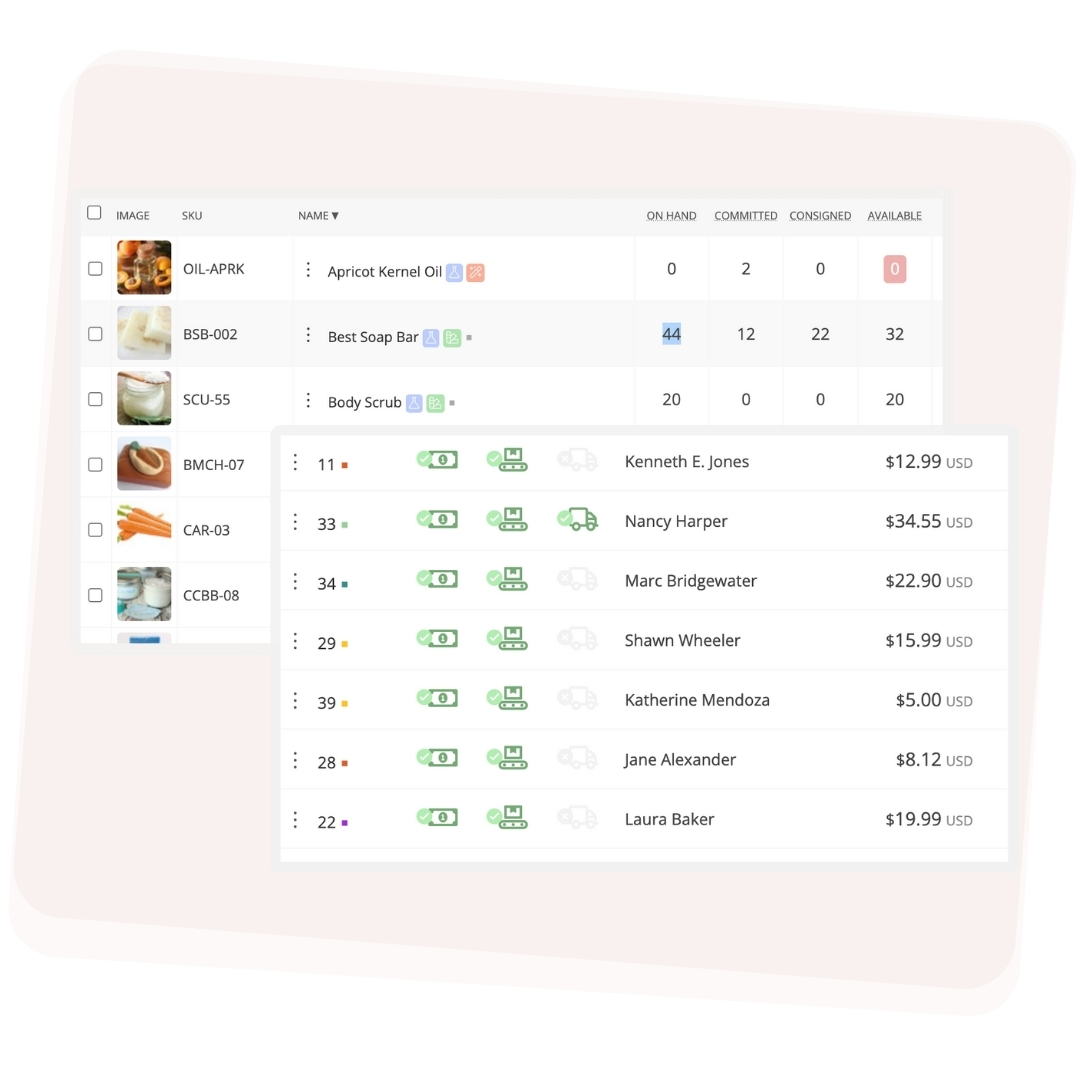 Product and order tracking
